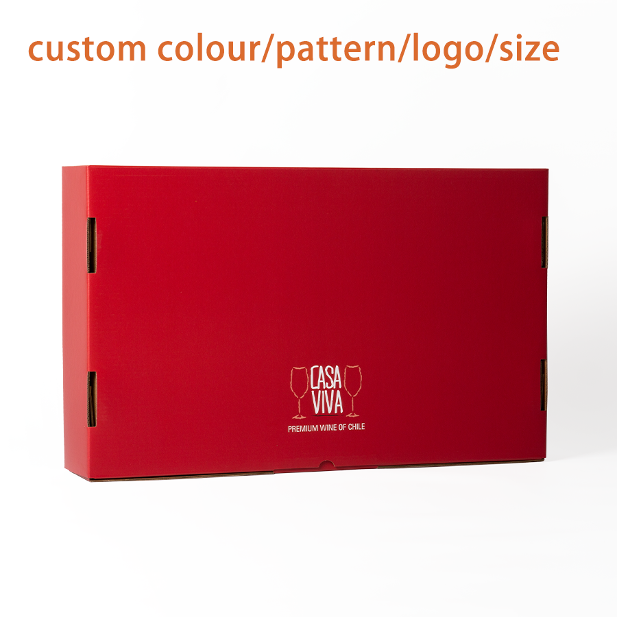 Small Cardboard Boxes Custom Offset Printing Red Cardboard Gift Box For Clothing