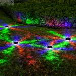 Outdoor RGB Wall Lamp with Rechargeable Battery and Color Changing Lights