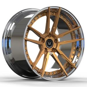 China 20inch 2 Piece Forged Wheels Rims Staggered For BMW M4 F82 Concave factory