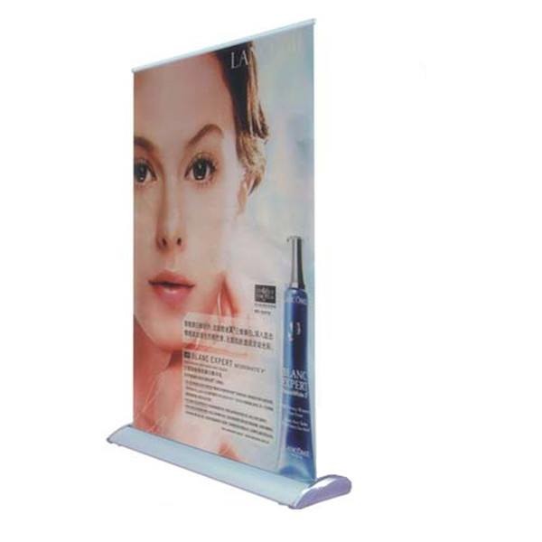 Aluminium Portable Table Retractable A3 + A4 Mini Table Top Banner Stand Roll Up Display