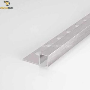 China Tile Beading Chrome Metal Tile Trims Transition Floor Strip Accessories factory