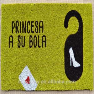 China Coco fiber animal printed door mat with PVC backing factory
