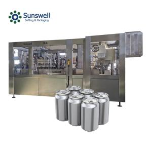 China Automatic Aluminum Can Carbonated Drink Filling Seaming Machine High Speed factory