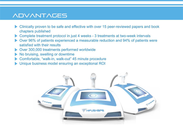 Good used Non-invasive ,painless, fast results 500w white-plue weight loss portable slimming hifu machine