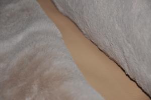 China Brush Pattern Rabbit Hair Coating Woven Fabric Solid Pu 700gsm Fur factory