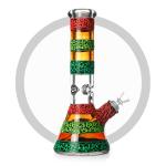 Luminouis Uv Coil Glass Bongs Heady High Quality 9mm Glass Tube Mixed Color