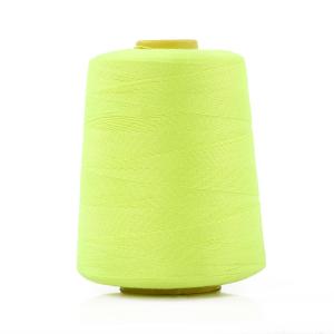China Green Synthetic Sewing Thread , Cotton Strong Polyester Thread For Bag factory