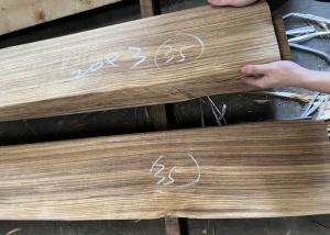 China Quarter Cut Natural Burma Teak Veneer With Black Line factory
