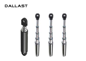 China Chromed Single Acting Hydraulic Cylinder With Piston Rod Agricultural Trailer factory