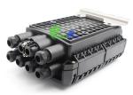 16F 24F IP68 Black Plastic Fiber Optic Closure For Wall Mount And Outdoor