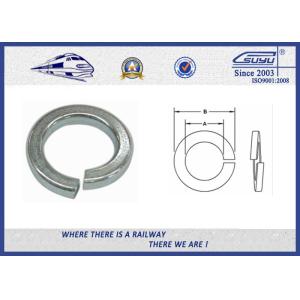 China Black Single Coil Locking Washer For Bolt Different Diameters factory