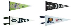 China Advertising 150D Polyester Felt Pennant Banner Sublimation Printing factory