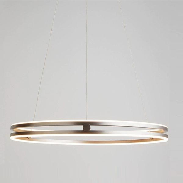 Decorative Indoor Lighting Hanging Light Nordic Double Ring Aluminum Luxury