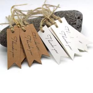 China Custom Logo Eco Friendly Swing Hangtags Tags and Labels Pricetag Clothing Tag factory