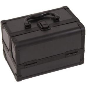 China Professional Jewelry Train Case With Mirror And Easy Clean Extendable Trays factory
