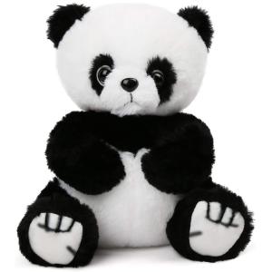 China Custom Skin Friendly No Fading Sitting Panda Plush Toy factory