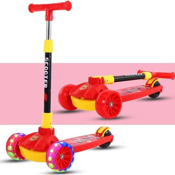 Unisex Height Adjustable Scooter for Kids Ages 4-6Y Collapsible and Portable Max Load 200 LBS