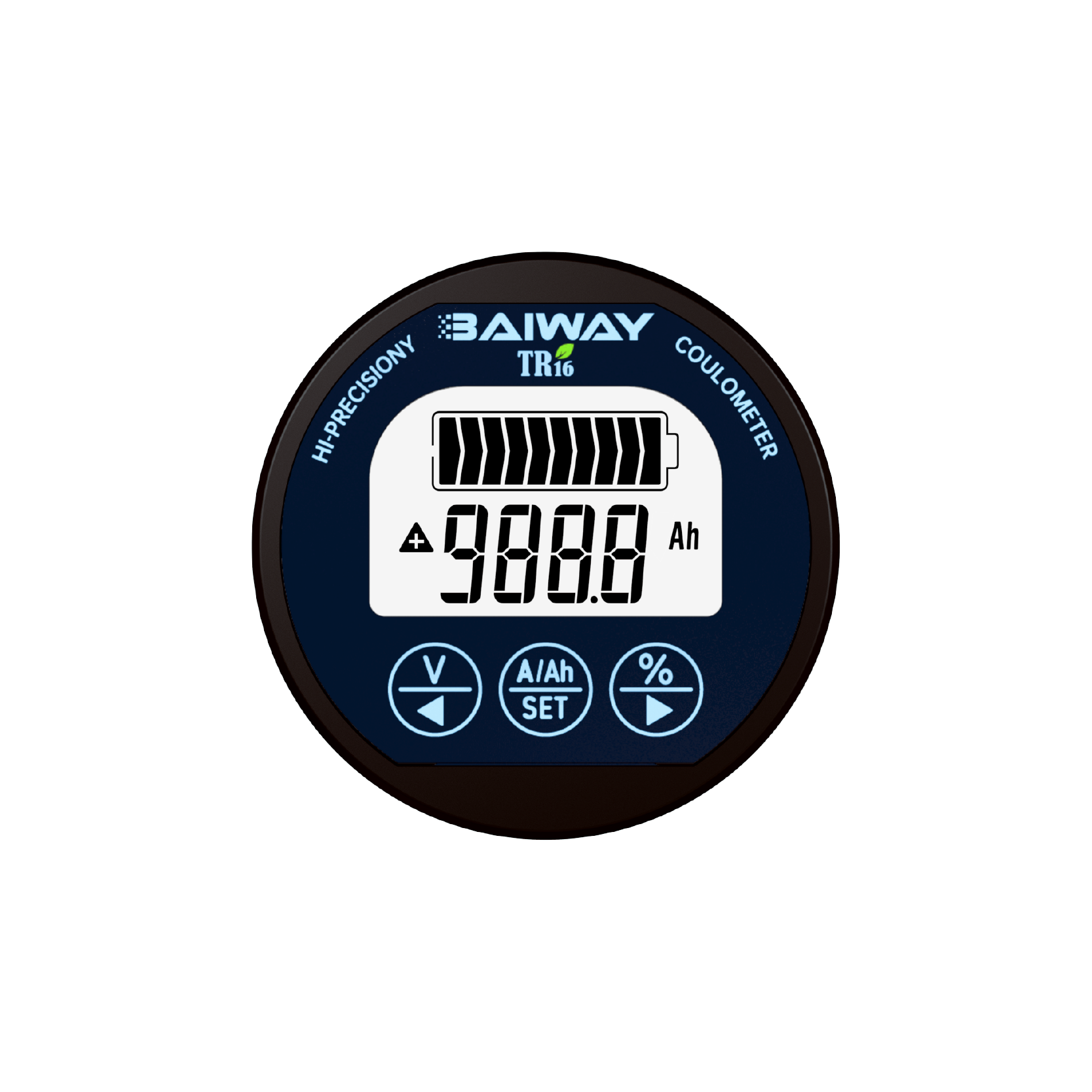 China TR16 Marine Battery Monitor Waterproof 8-120V 0-500A LFP Lead Acid Sodium Ion Boat Battery Monitoring System factory