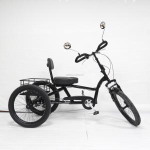 High Carbon Steel Frame 7 Speeds Cargo Trike With 24inch Thick Aluminum Alloy