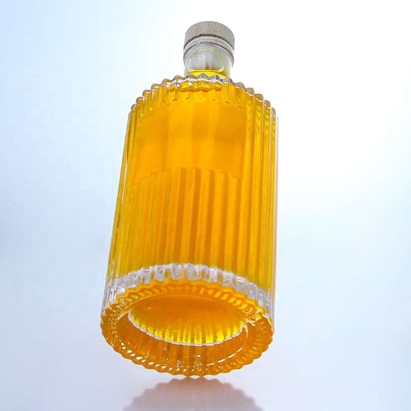 500ml 750ml 1000ml Transparent Empty Glass Bottle for Vodka Gin Rum Whisky Brandy