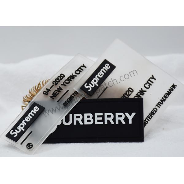 China OEM ODM Washable Silicone Rubber Labels Embossed PVC Badge Patch factory