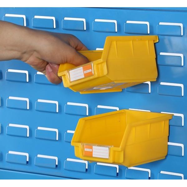 China Plastic Shelf Bins Stackable Back Hanging Plastic Parts Bins factory