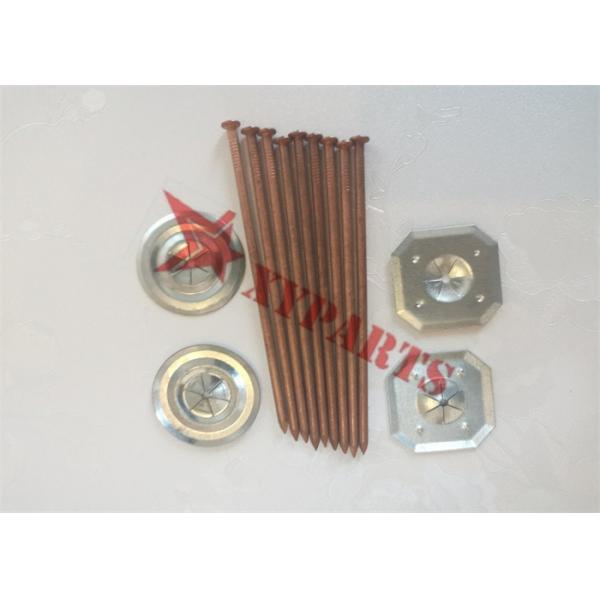 Copper Plated CD Weld Pins With Metal Washers For Fixing Thermal Insulation Material