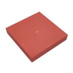 Custom Red Lid And Base Shoulder Neck Box T Shirt Clothes Scarf Packaging