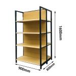 Metal Heavy Duty Shelves For Book Stores Customized Color Size