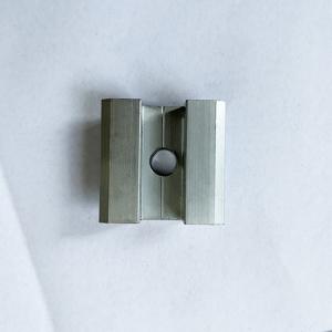 China PV Solar Panel Clamps Fixtures Silver Aluminum For Mounting Systems factory