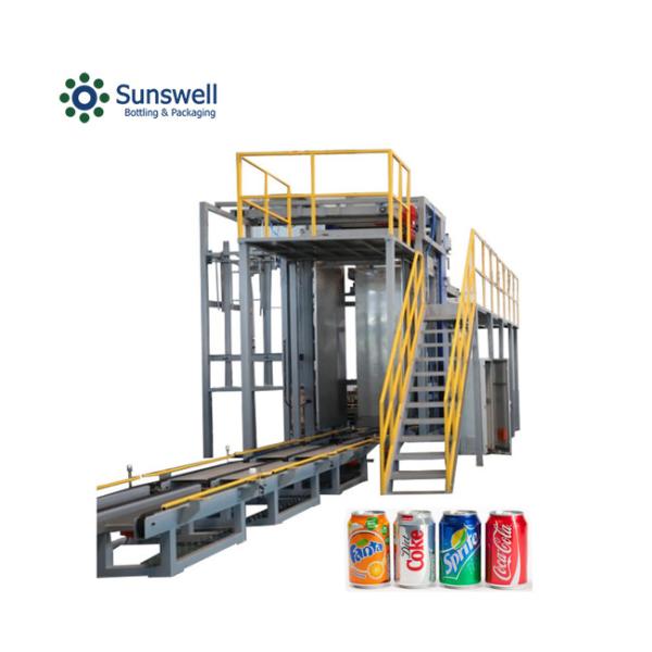 China High Level Empty Tin Can Depalletizer Machine 3100mm For Canning Line factory