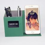 Green Gray Black Wireless Charging Pen Holder Custom Logo Business Gift