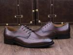 Blue Mens Leather Loafers Skull Style Flat Oxford Mens Woven Slip On Shoes