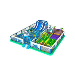 Large Slide Children Playground Inflatable With Big Ball Pool