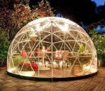 The PVC canvas transparent Weatherproof Cover Garden Igloo Greenhouse 360 Dome