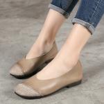 S124 Manufacturers 2020 new frosted leather stitching fashion women's shoes,
