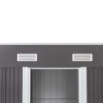 Rot Proof AJUNION 4x6ft Garden Shed Double Sliding Door Metal Storage Shed for
