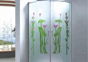 China High Definition Digital Printing On Glass Size Custom For Shower Door factory