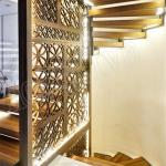 Laser cut stainless steel Polished/ Satin Brushmetal screen for interior