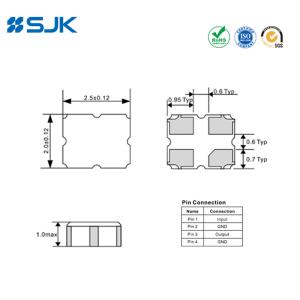 High Frequency SMD 2520 SAW Filter 1568MHz For Amplitude Low Loss Saw Component