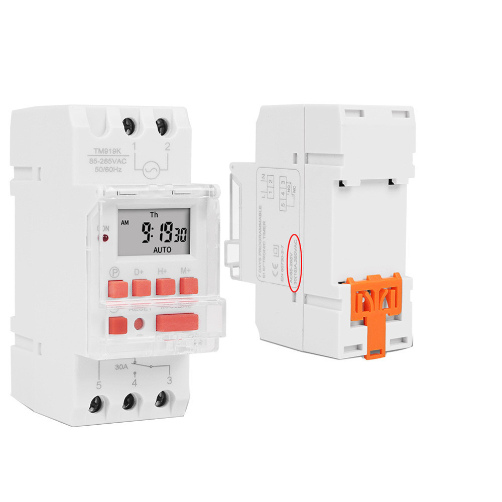 Digital Timer Switch TM919 30A 220V Battery Built-in Countdown Electronic Time Controller