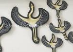 Wild Goose Fabric Embroidery , Store Window Decorations Chinese Traditional