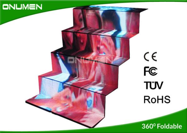 Slim Collapsible P10 Outdoor Full Color LED Display Wall Video Screens Good Heat