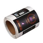 Bottle Custom Printed Sticker Labels Flexographic Black Weather Resistant