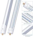 IP44 T8 LED Fixture Single Pin V Shape Beam Angle 270 Degree