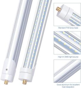 China IP44 T8 LED Fixture Single Pin V Shape Beam Angle 270 Degree factory