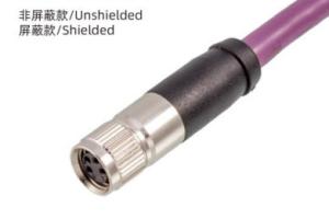 China IP67 M8 Straight Female Overmolded Plug with Damping 3-8A 5B 4D factory