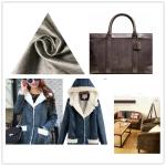 Thick Faux Suede Leather Fabric Waterproof Flame - Retardant For Garments