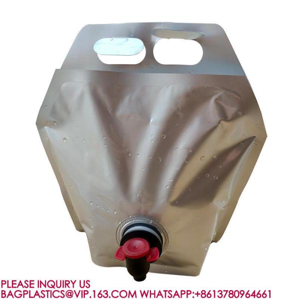 1l 2l 3l 4l 5l Stand Up Liquid Wine Foil Bag In Box Aseptic Dispenser Butterfly