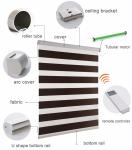 2020 100% polyester zebra blind blackout cordless motorized for windows